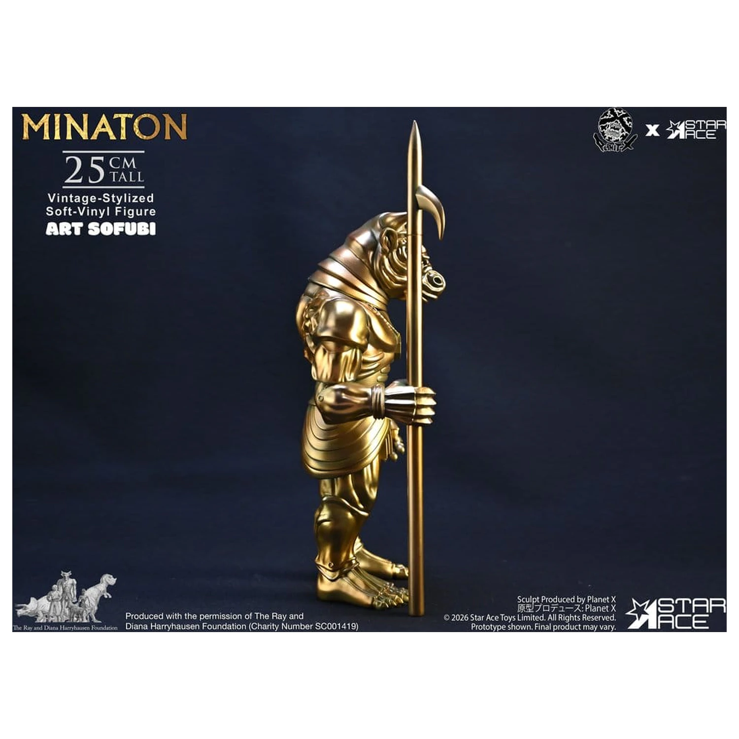 Ray Harryhausen Soft Vinyl Statue Minaton Vintage-Style 25 cm Produktfoto