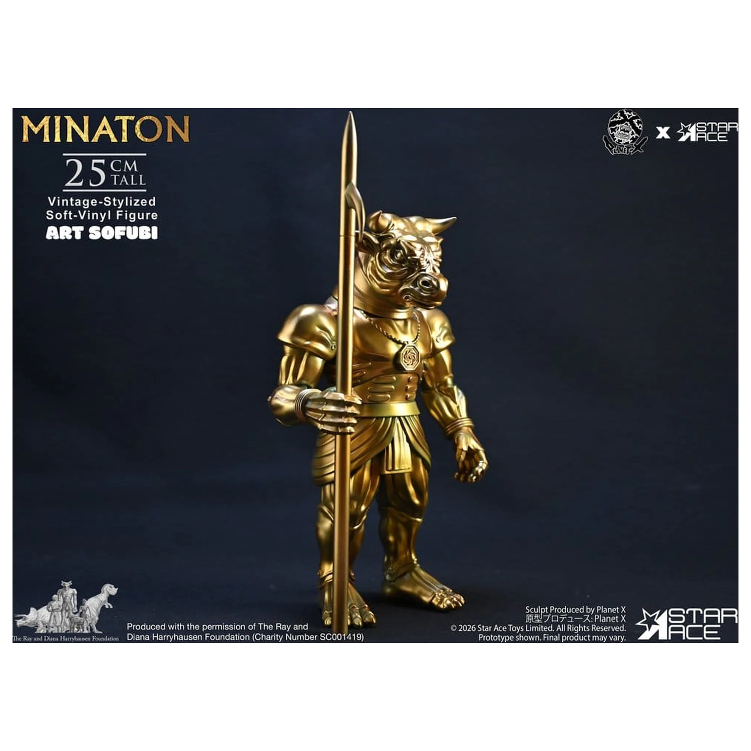 Ray Harryhausen Soft Vinyl Statue Minaton Vintage-Style 25 cm Produktfoto