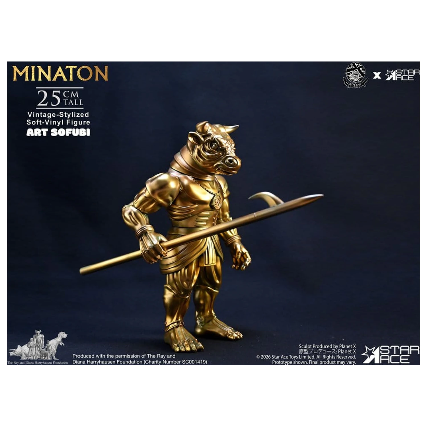 Ray Harryhausen Soft Vinyl Statue Minaton Vintage-Style 25 cm Produktfoto
