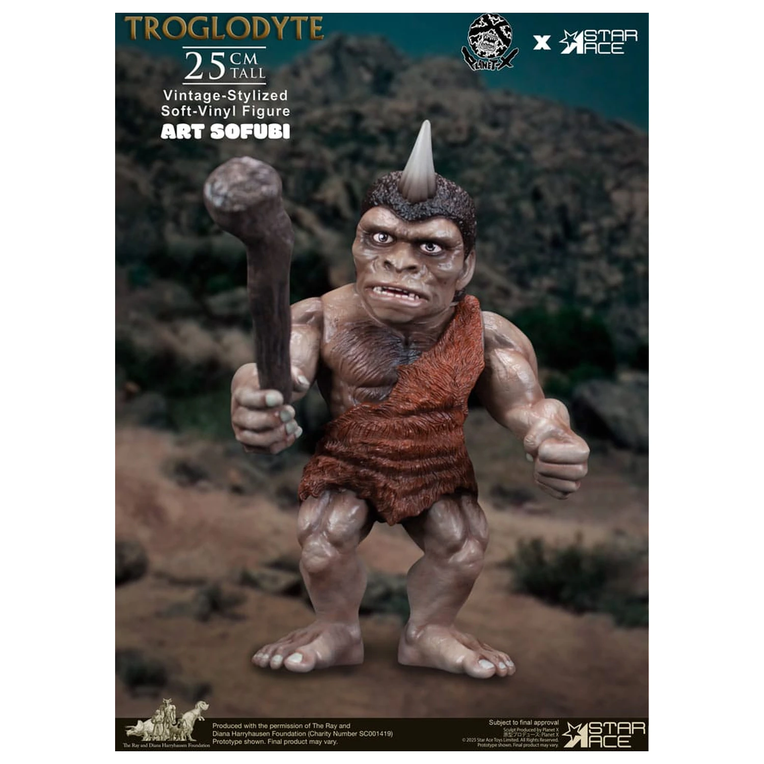 Ray Harryhausen Soft Vinyl Statue Troglodyte (Vintage-Stil) 25 Zentimeter Produktfoto