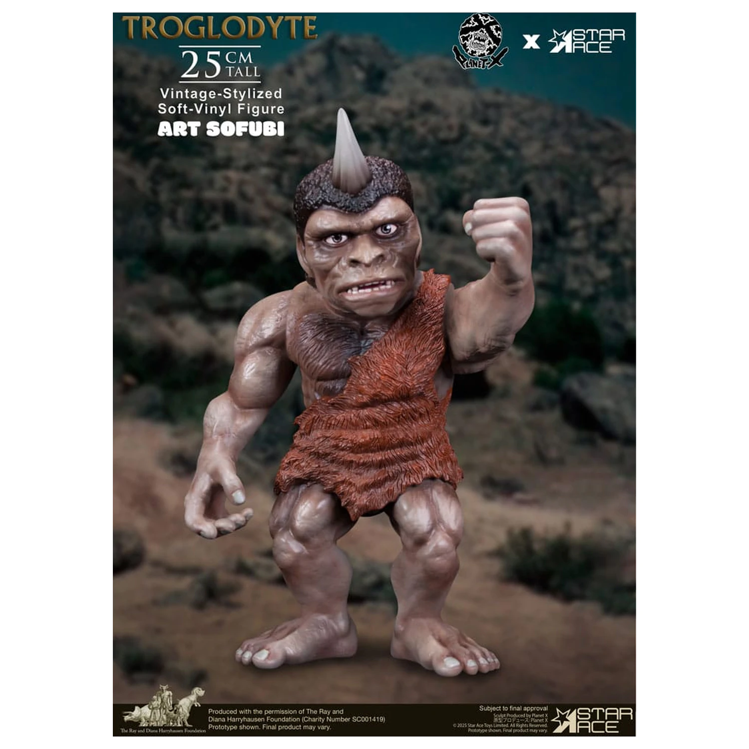 Ray Harryhausen Soft Vinyl Statue Troglodyte (Vintage-Stil) 25 Zentimeter Produktfoto