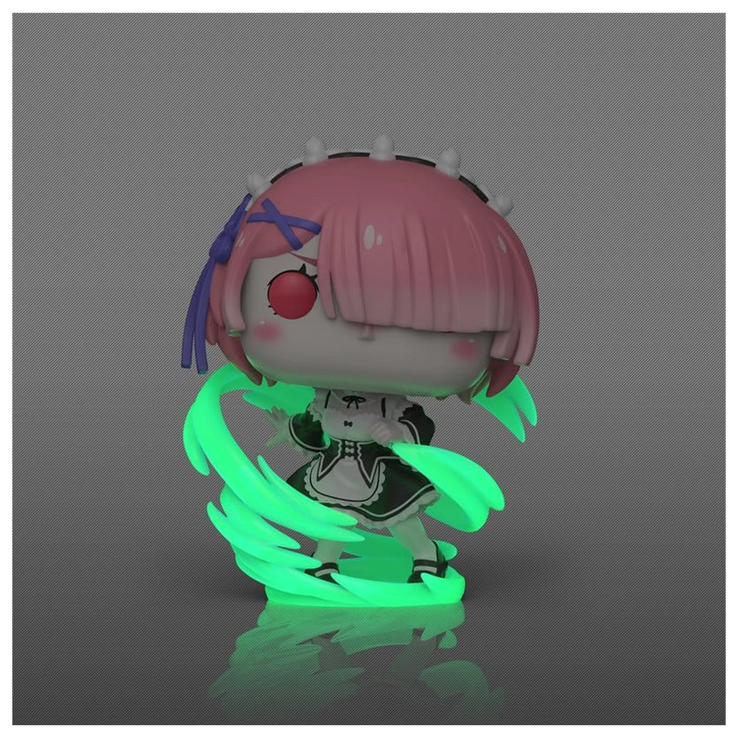 Re:Zero Funko POP! Plus Vinyl Figur Ram (Wind Magic) (Glow) Exklusiv 9 cm Produktfoto