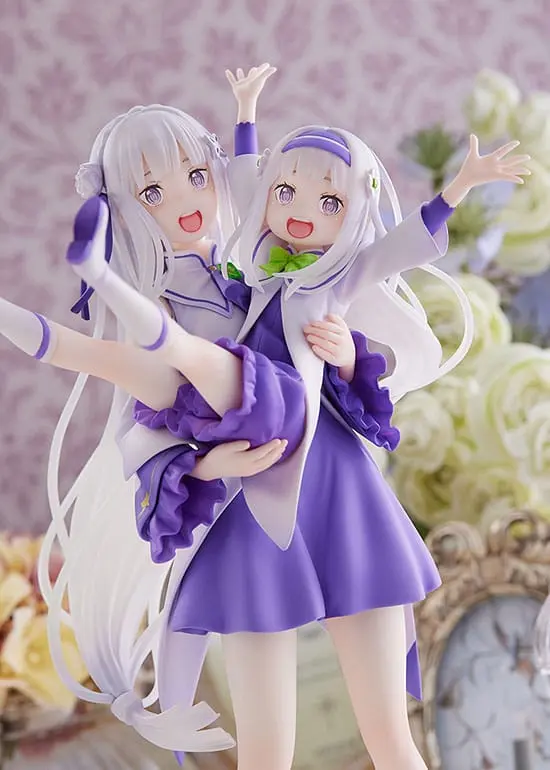 Re:Zero Starting Life in Another World PVC Statue 1/7 Emilia & Childhood Emilia 24 cm termékfotó