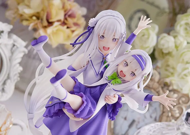 Re:Zero Starting Life in Another World PVC Statue 1/7 Emilia & Childhood Emilia 24 cm termékfotó