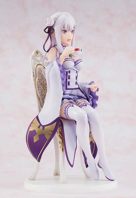 Re:ZERO -Starting Life in Another World- PVC Statue 1/7 Emilia Tea Party Ver. 20 cm Produktfoto