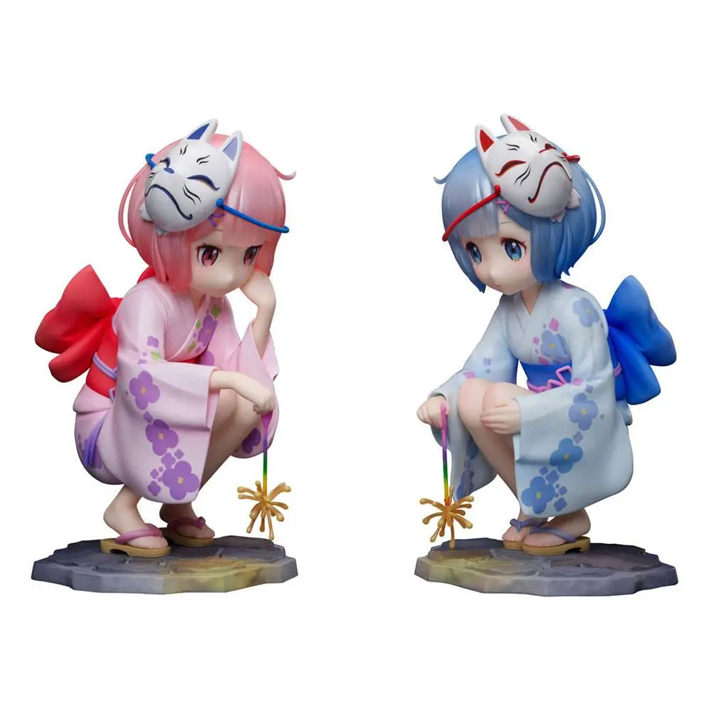 Re:ZERO -Starting Life in Another World- PVC Statuen 1/7 Rem & Ram Childhood Summer Memories 11 cm Produktfoto