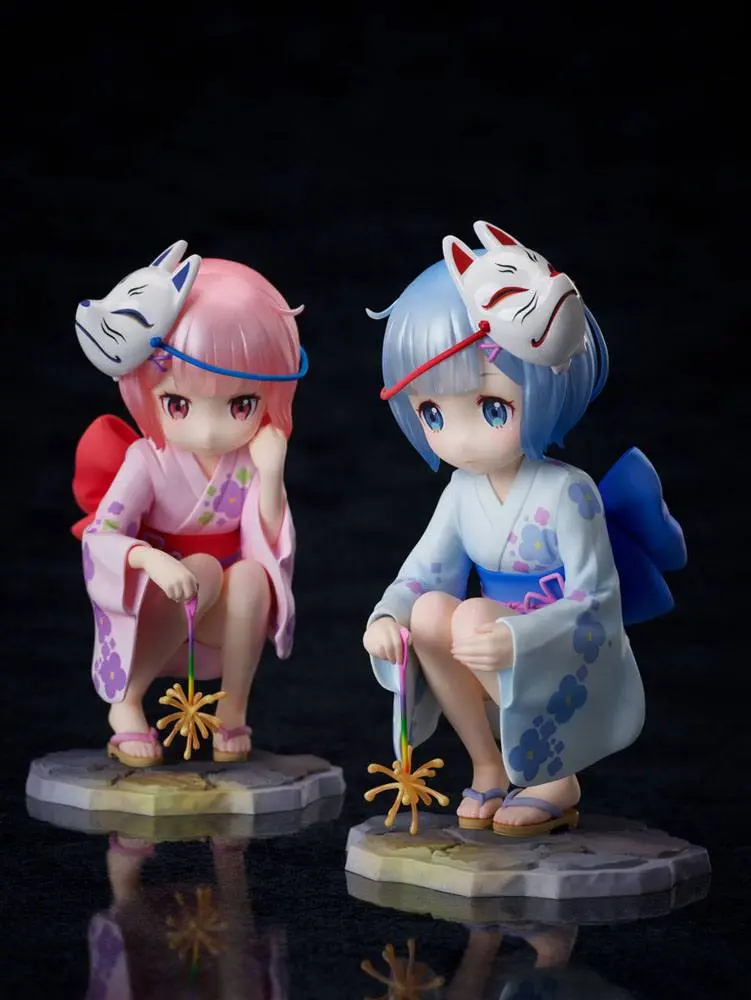 Re:ZERO -Starting Life in Another World- PVC Statuen 1/7 Rem & Ram Childhood Summer Memories 11 cm Produktfoto