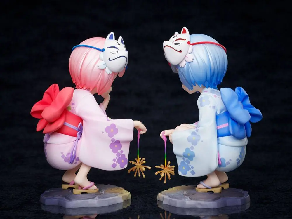 Re:ZERO -Starting Life in Another World- PVC Statuen 1/7 Rem & Ram Childhood Summer Memories 11 cm Produktfoto