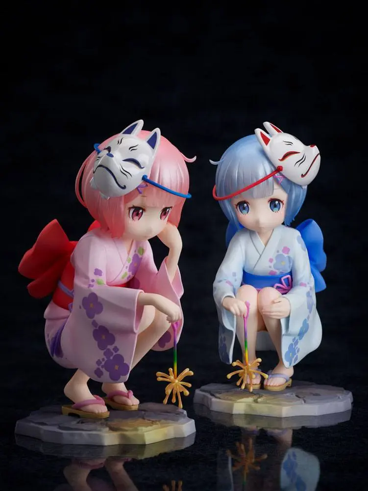 Re:ZERO -Starting Life in Another World- PVC Statuen 1/7 Rem & Ram Childhood Summer Memories 11 cm Produktfoto