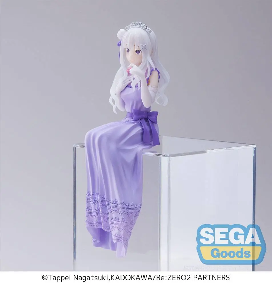 Re:Zero - Starting Life in Another World: Lost in Memories PM Perching PVC Statue Emilia (Dressed-Up Party) 14 cm Produktfoto