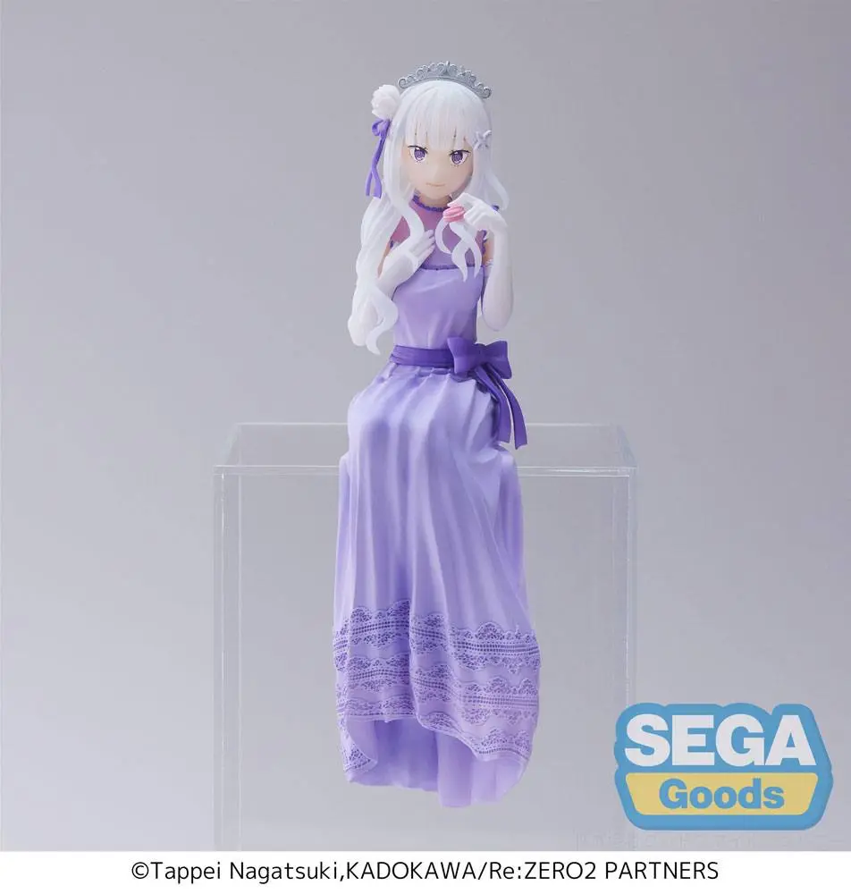 Re:Zero - Starting Life in Another World: Lost in Memories PM Perching PVC Statue Emilia (Dressed-Up Party) 14 cm Produktfoto
