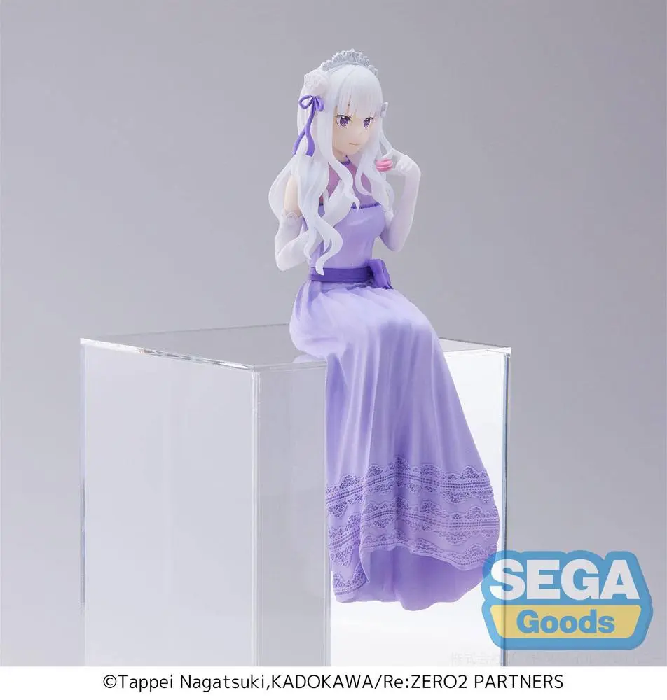 Re:Zero - Starting Life in Another World: Lost in Memories PM Perching PVC Statue Emilia (Dressed-Up Party) 14 cm Produktfoto