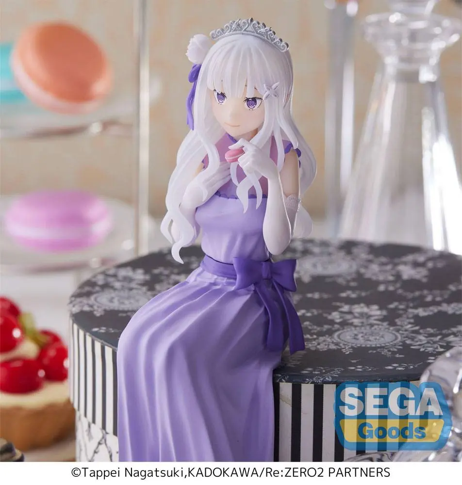 Re:Zero - Starting Life in Another World: Lost in Memories PM Perching PVC Statue Emilia (Dressed-Up Party) 14 cm Produktfoto