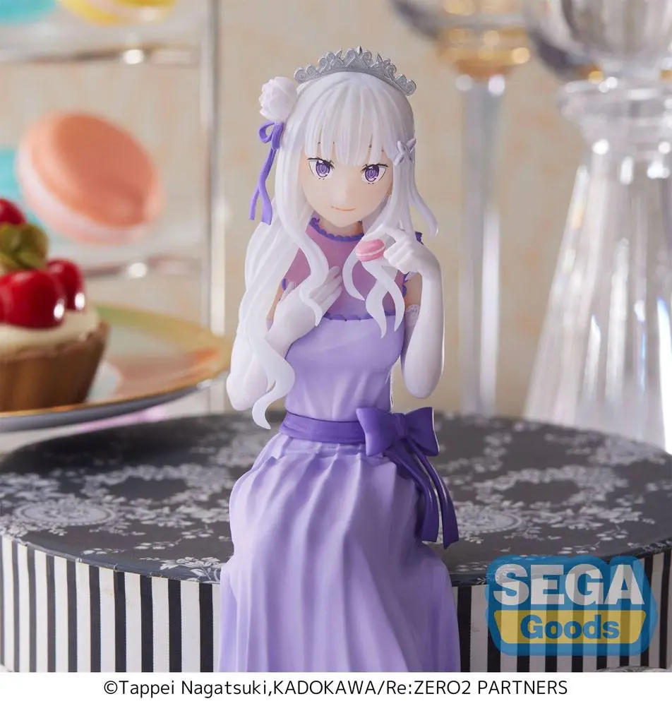 Re:Zero - Starting Life in Another World: Lost in Memories PM Perching PVC Statue Emilia (Dressed-Up Party) 14 cm Produktfoto