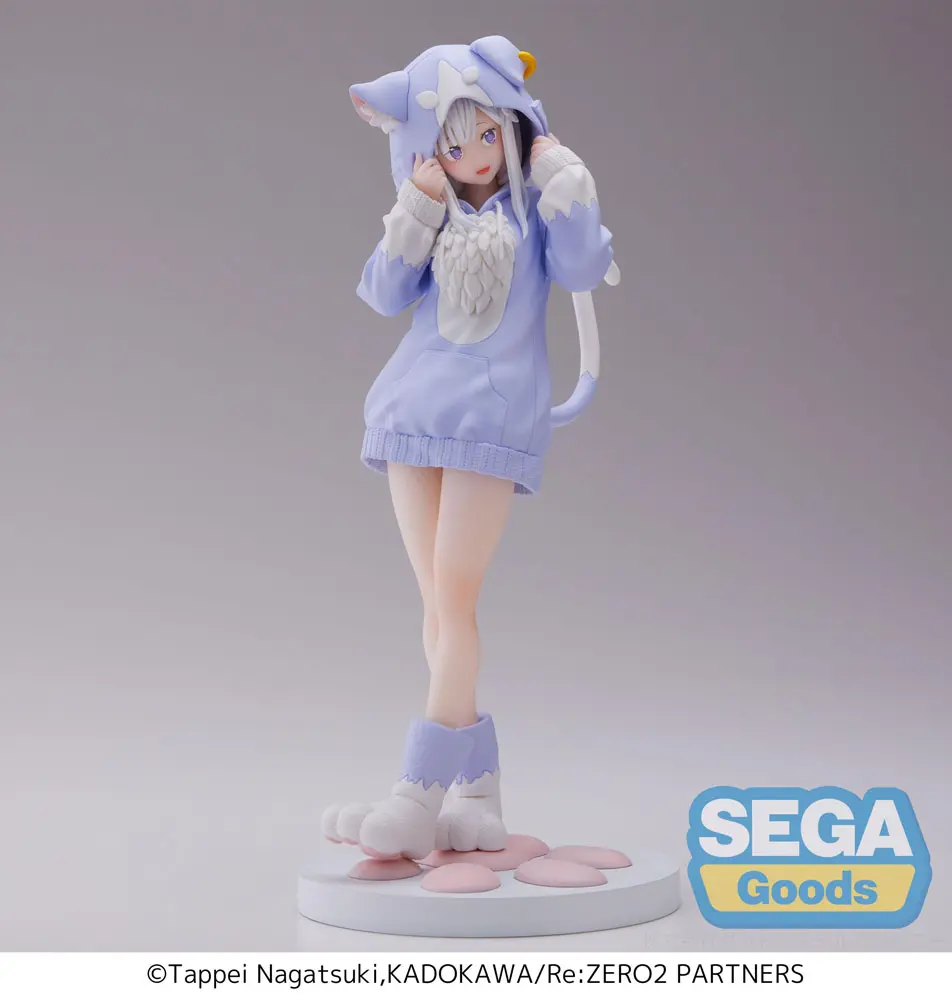 Re:Zero - Starting Life in Another World Luminasta PVC Statue Emilia Mofumofu Pack 21 cm Produktfoto