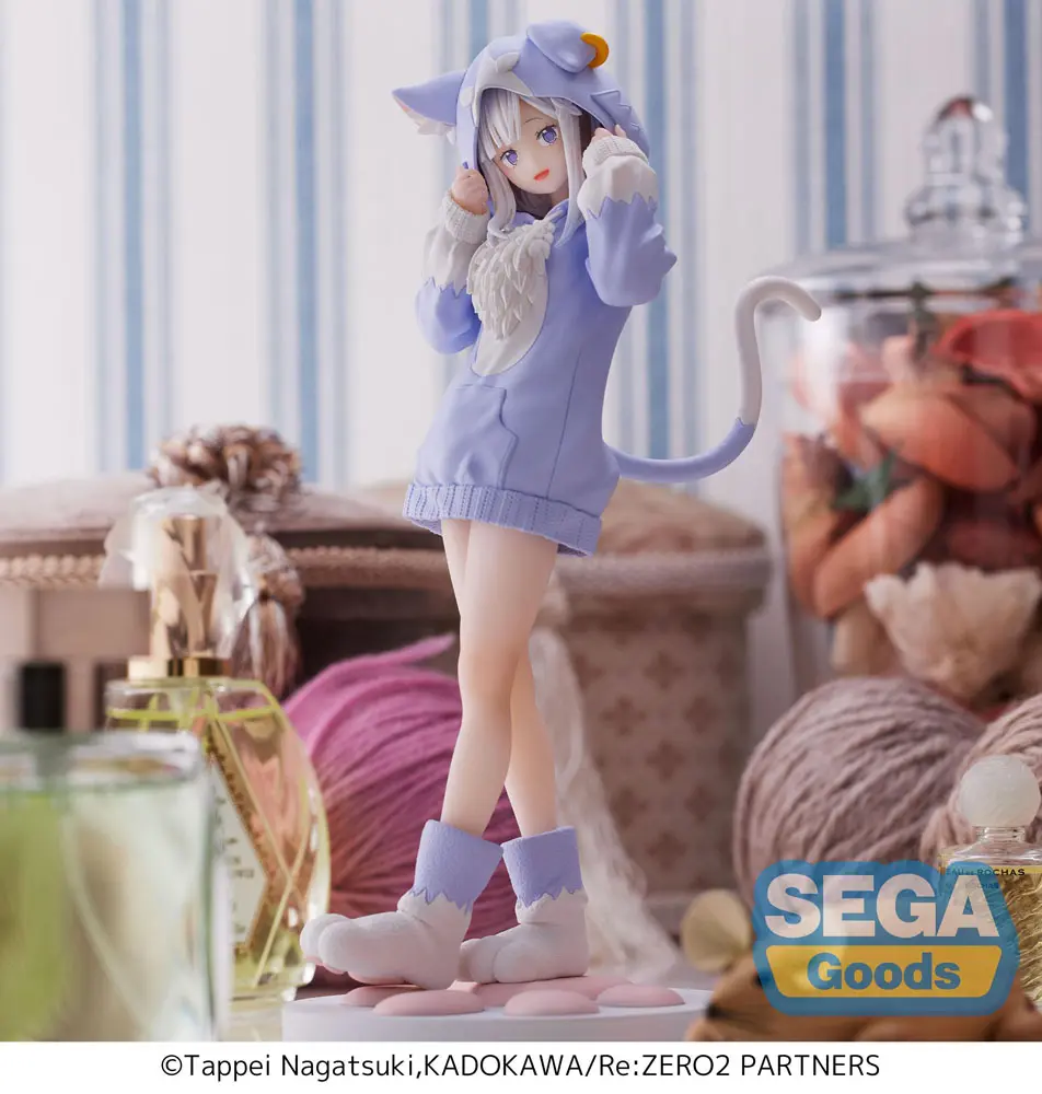 Re:Zero - Starting Life in Another World Luminasta PVC Statue Emilia Mofumofu Pack 21 cm Produktfoto