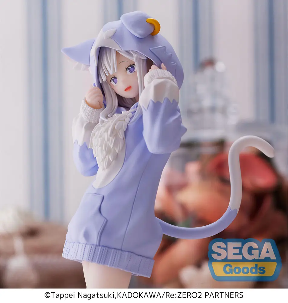 Re:Zero - Starting Life in Another World Luminasta PVC Statue Emilia Mofumofu Pack 21 cm Produktfoto
