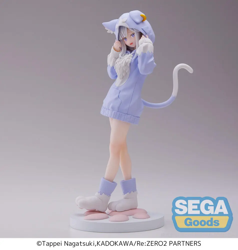 Re:Zero - Starting Life in Another World Luminasta PVC Statue Emilia Mofumofu Pack 21 cm Produktfoto