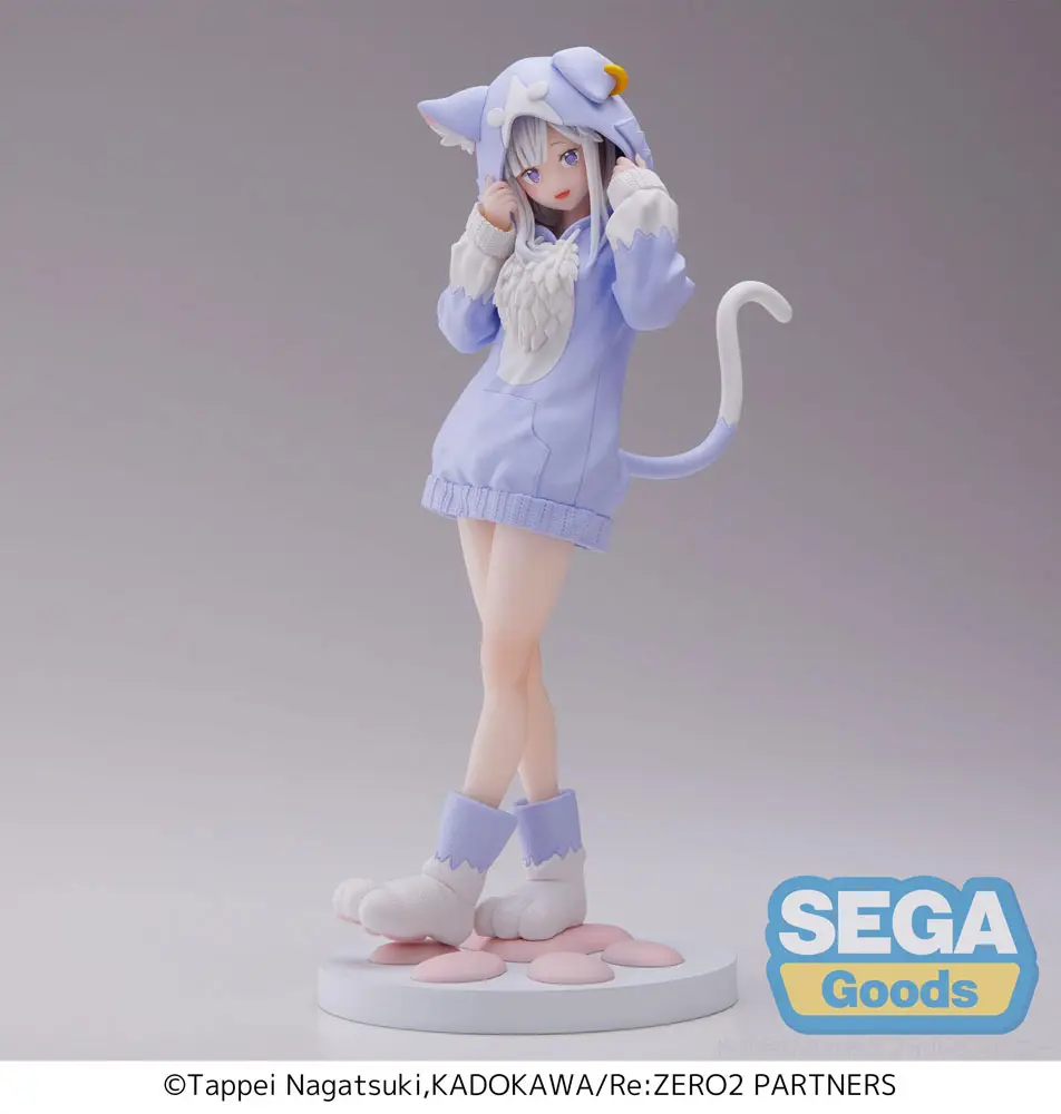 Re:Zero - Starting Life in Another World Luminasta PVC Statue Emilia Mofumofu Pack 21 cm Produktfoto