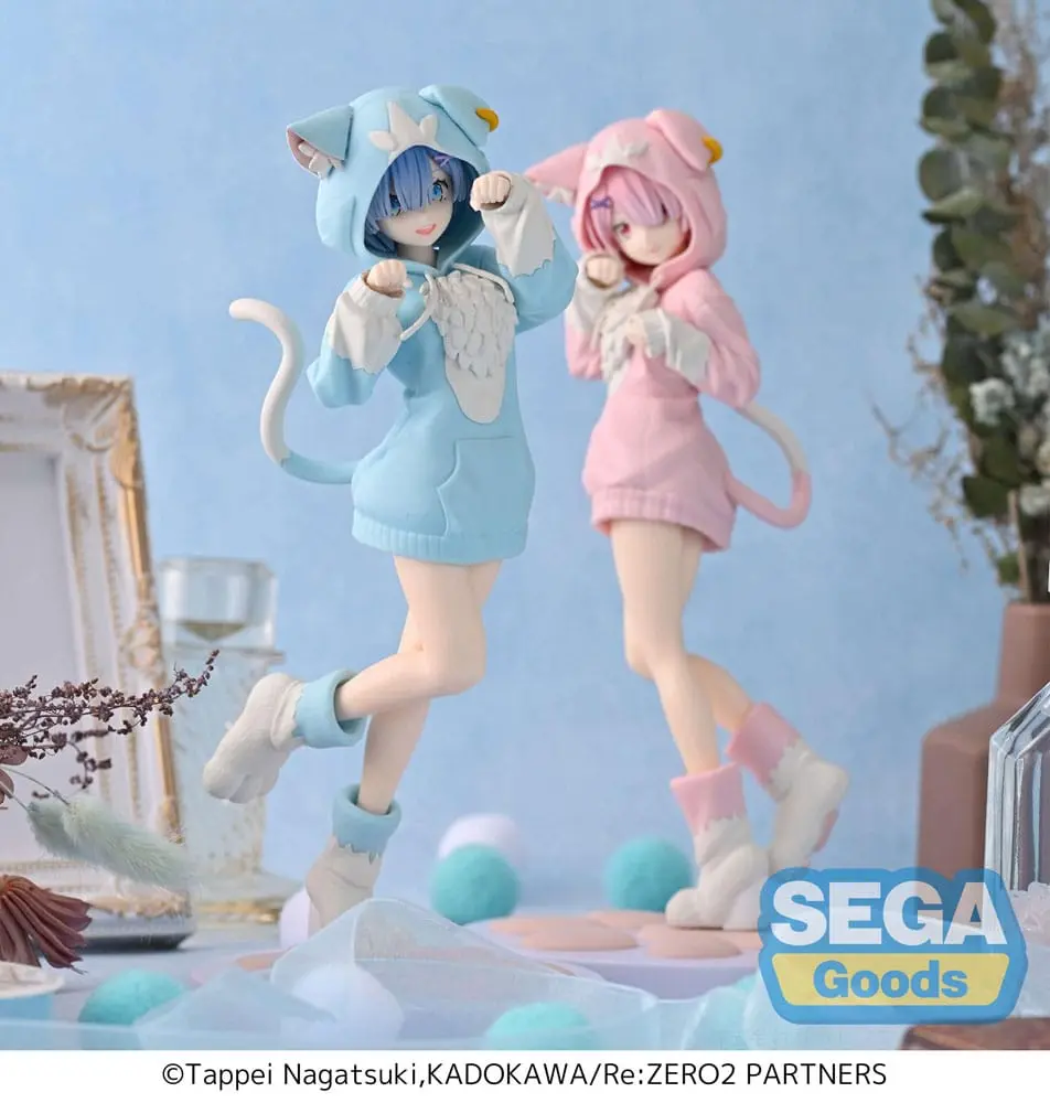 Re:Zero Starting Life in Another World Luminasta PVC Statue Rem Mofumofu Pack 21 cm Produktfoto