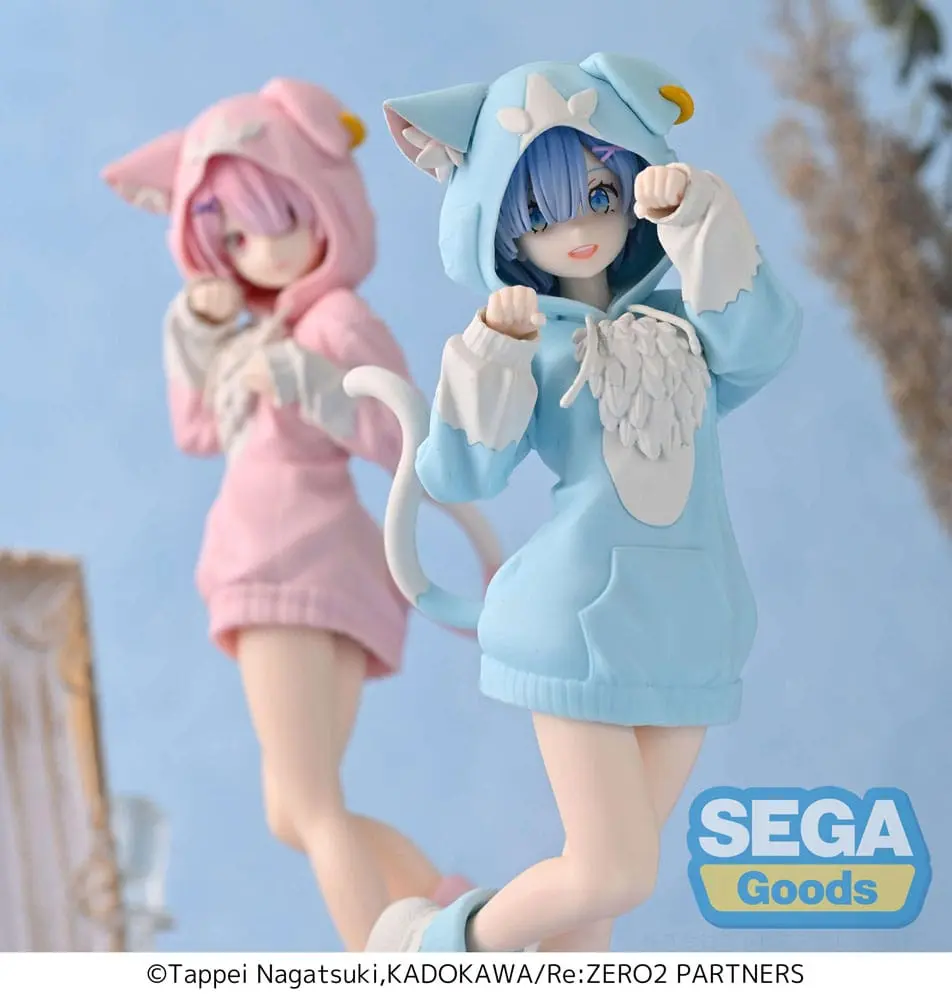 Re:Zero Starting Life in Another World Luminasta PVC Statue Rem Mofumofu Pack 21 cm Produktfoto