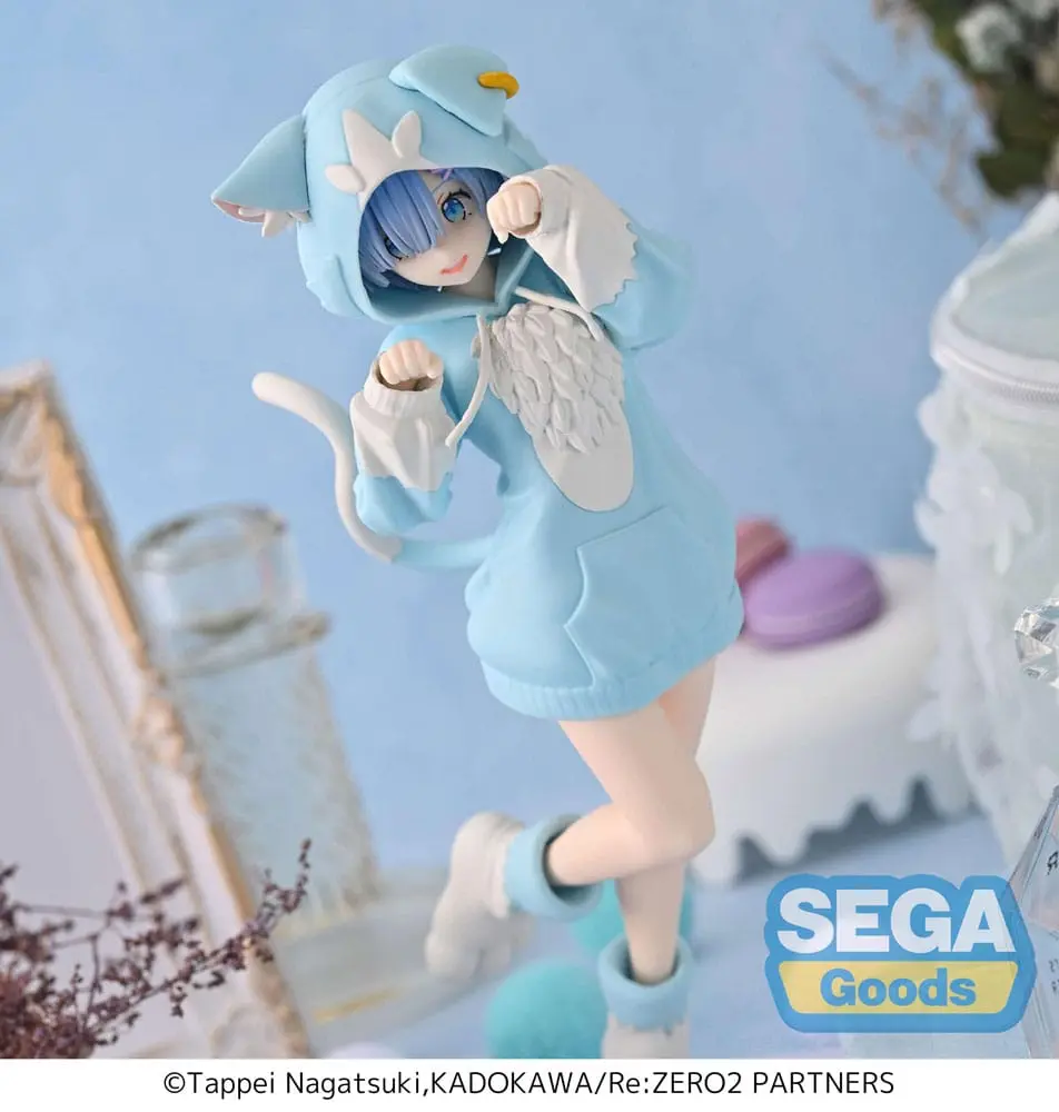Re:Zero Starting Life in Another World Luminasta PVC Statue Rem Mofumofu Pack 21 cm Produktfoto