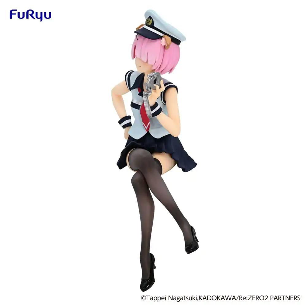 Re:Zero Starting Life in Another World Noodle Stopper PVC Statue Ram Police Officer Cap with Dog Ears 16 cm Produktfoto