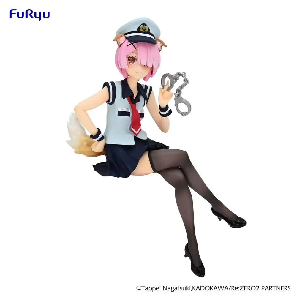 Re:Zero Starting Life in Another World Noodle Stopper PVC Statue Ram Police Officer Cap with Dog Ears 16 cm Produktfoto