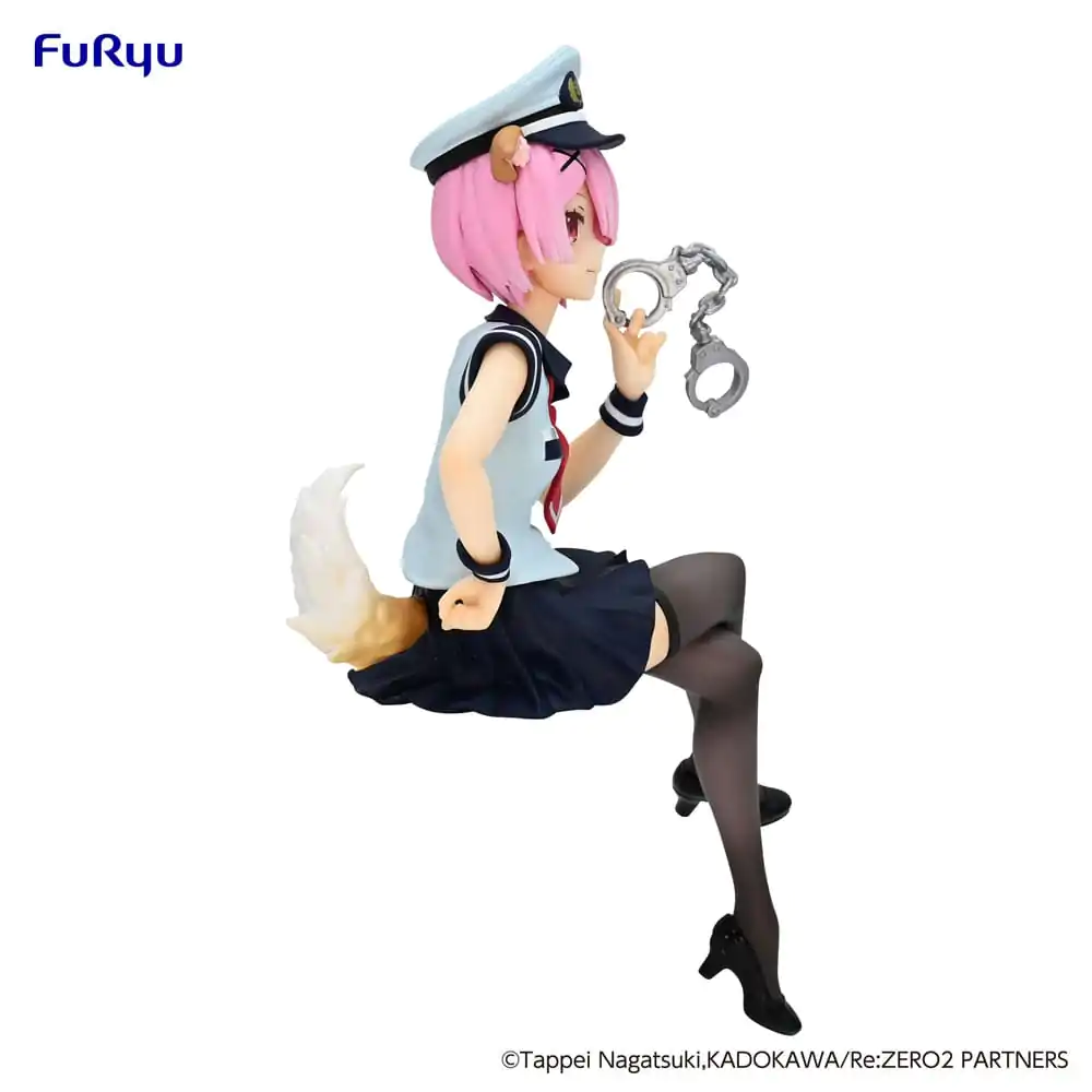 Re:Zero Starting Life in Another World Noodle Stopper PVC Statue Ram Police Officer Cap with Dog Ears 16 cm Produktfoto