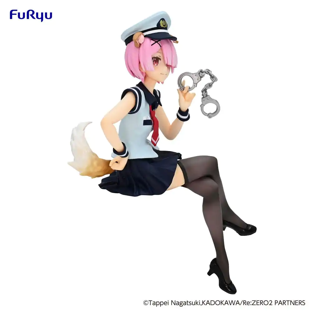 Re:Zero Starting Life in Another World Noodle Stopper PVC Statue Ram Police Officer Cap with Dog Ears 16 cm Produktfoto