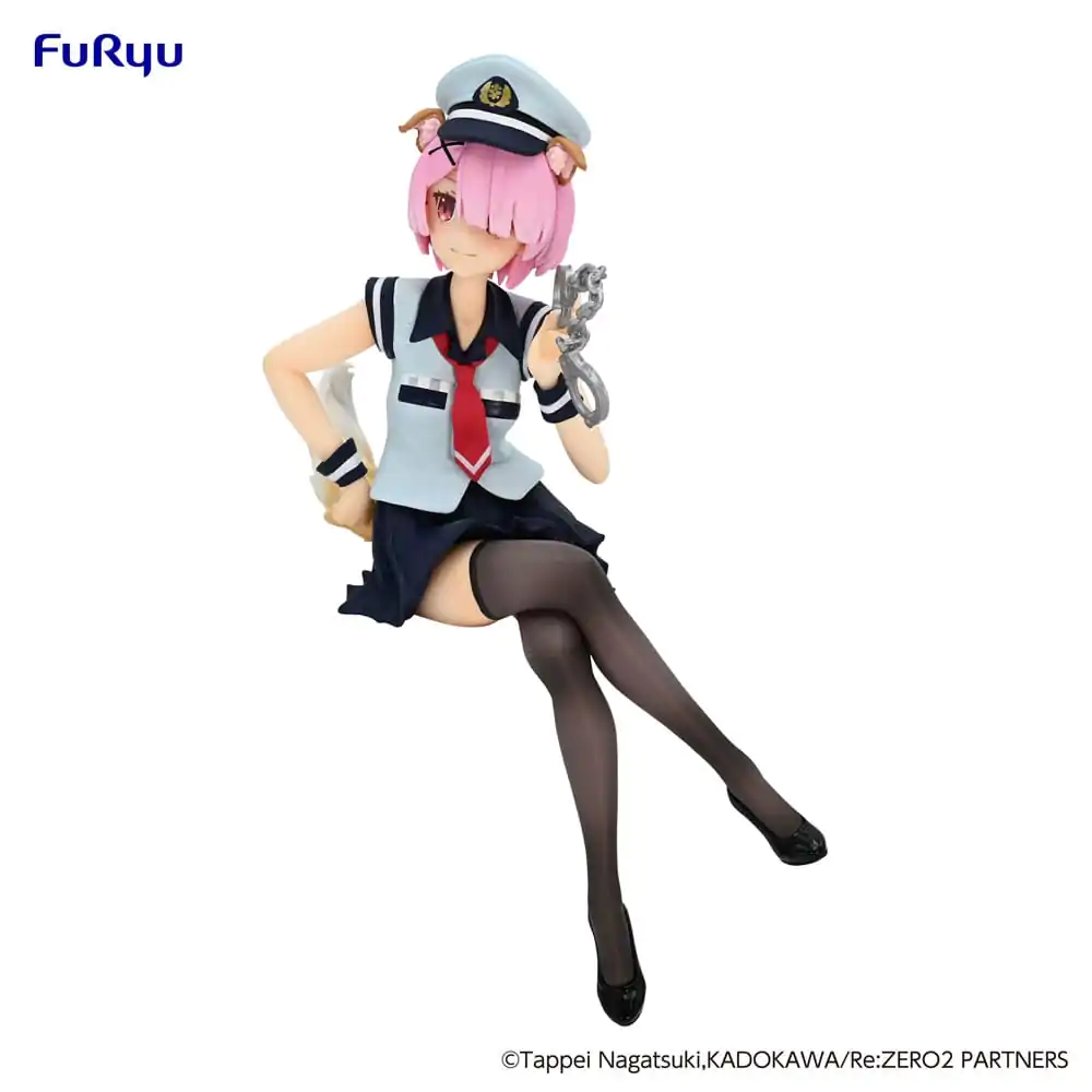 Re:Zero Starting Life in Another World Noodle Stopper PVC Statue Ram Police Officer Cap with Dog Ears 16 cm Produktfoto