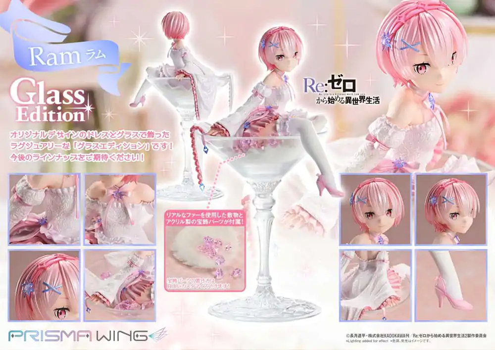 Re:ZERO Starting Life in Another World Prisma Wing PVC-Statue 1/7 Ram Glass Edition 24 cm Produktfoto