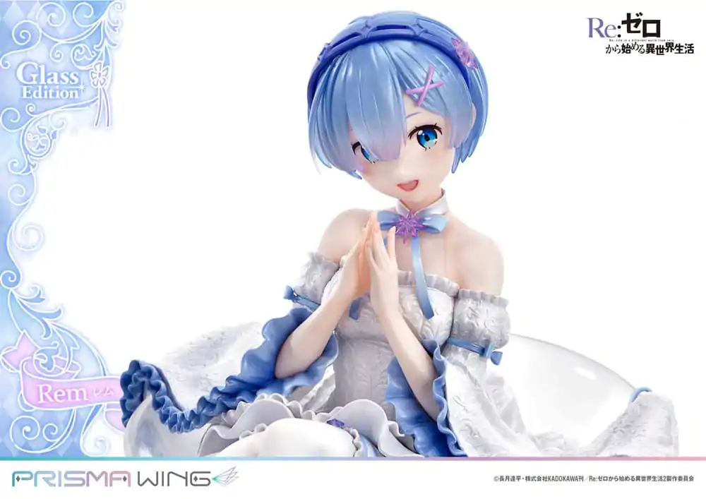 Re:Zero - Starting Life in Another World Prisma Wing PVC Statue 1/7 Rem Glass Edition 23 cm termékfotó