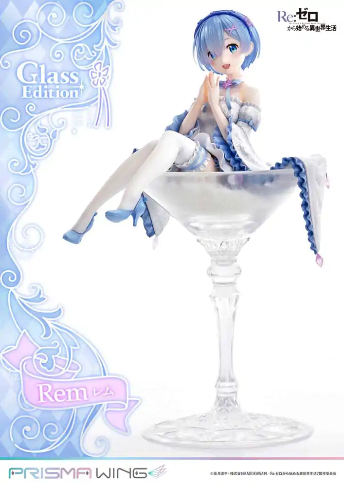 Re:Zero - Starting Life in Another World Prisma Wing PVC Statue 1/7 Rem Glass Edition 23 cm termékfotó