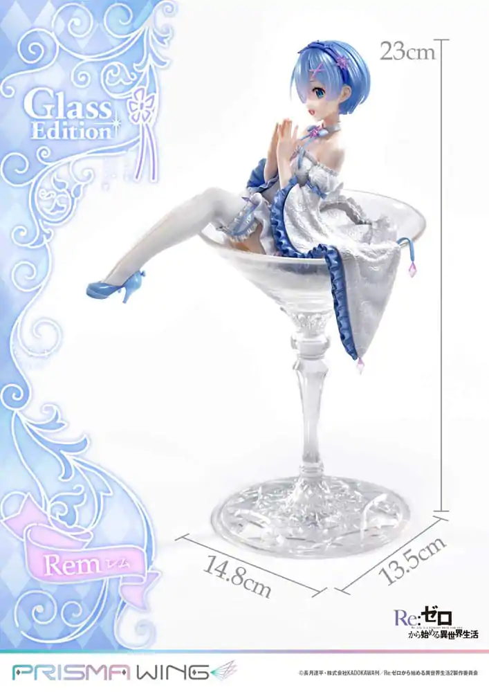 Re:Zero - Starting Life in Another World Prisma Wing PVC Statue 1/7 Rem Glass Edition 23 cm termékfotó