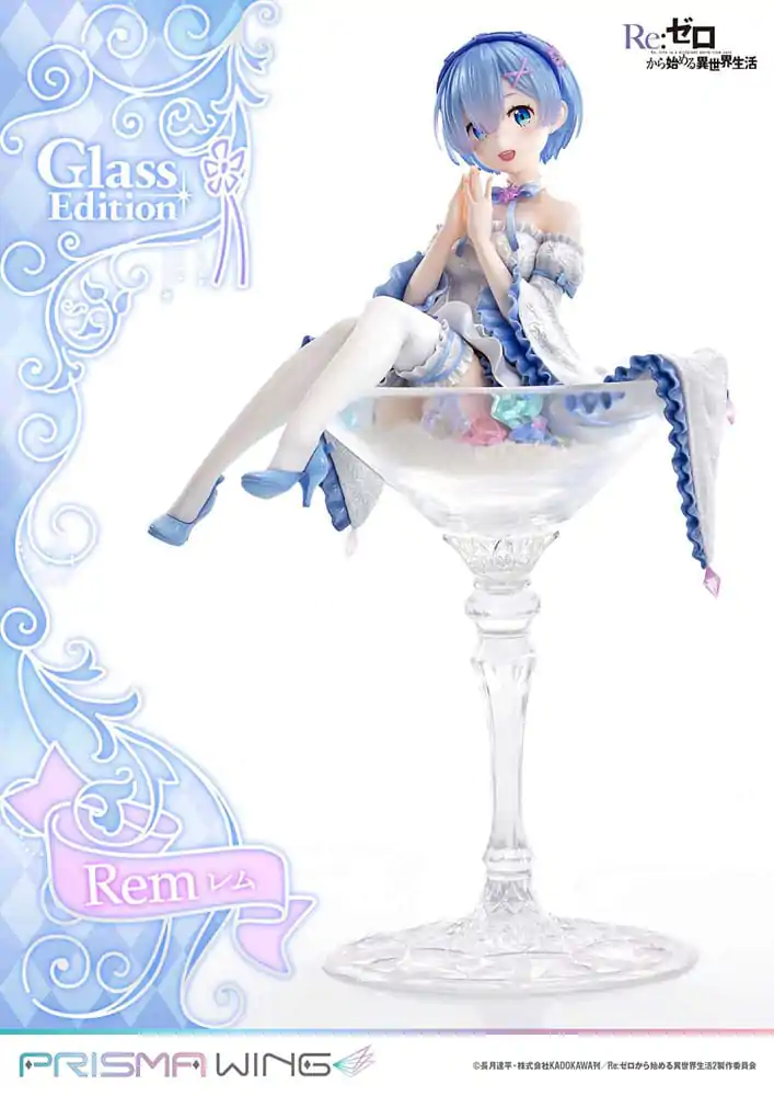 Re:Zero - Starting Life in Another World Prisma Wing PVC Statue 1/7 Rem Glass Edition 23 cm termékfotó