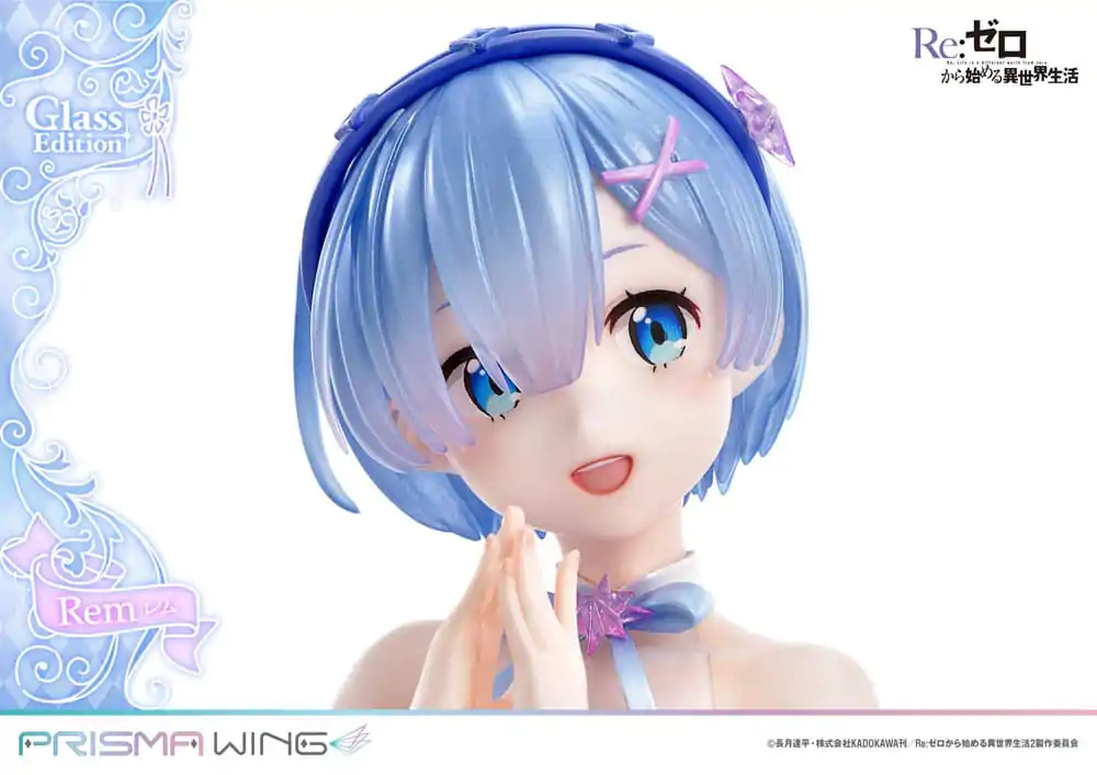 Re:Zero - Starting Life in Another World Prisma Wing PVC Statue 1/7 Rem Glass Edition 23 cm termékfotó