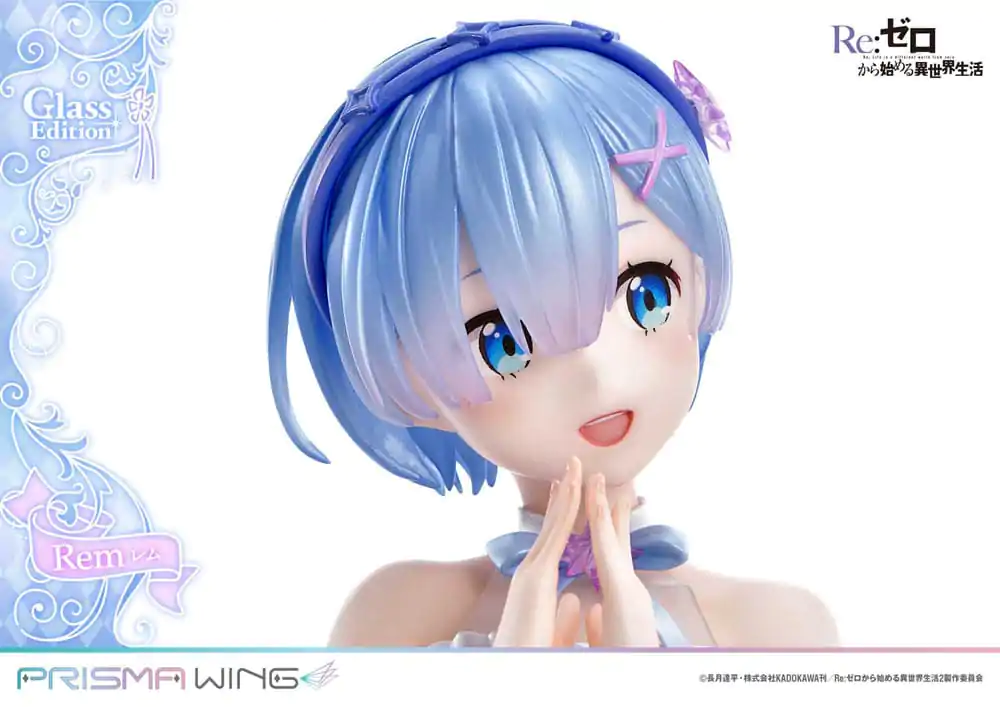 Re:Zero - Starting Life in Another World Prisma Wing PVC Statue 1/7 Rem Glass Edition 23 cm termékfotó