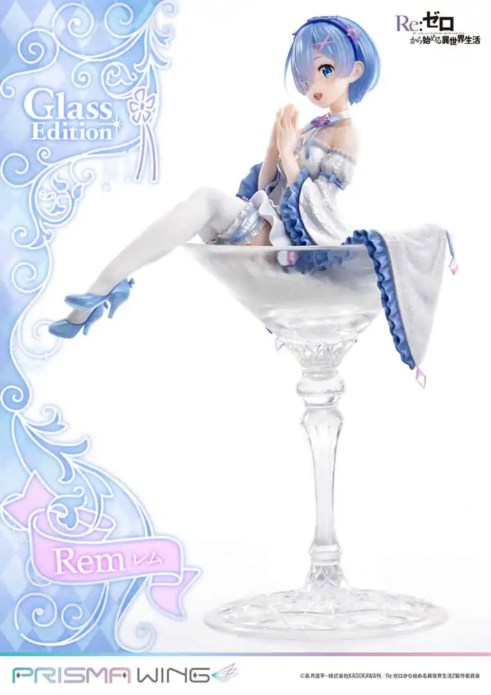 Re:Zero - Starting Life in Another World Prisma Wing PVC Statue 1/7 Rem Glass Edition 23 cm termékfotó