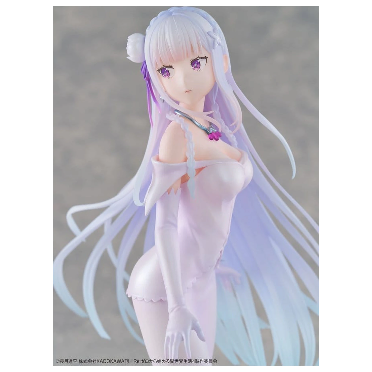 Re:ZERO -Starting Life in Another World- PVC Figur 1/7 Emilia Wedding dress Ver. 24 cm Produktfoto