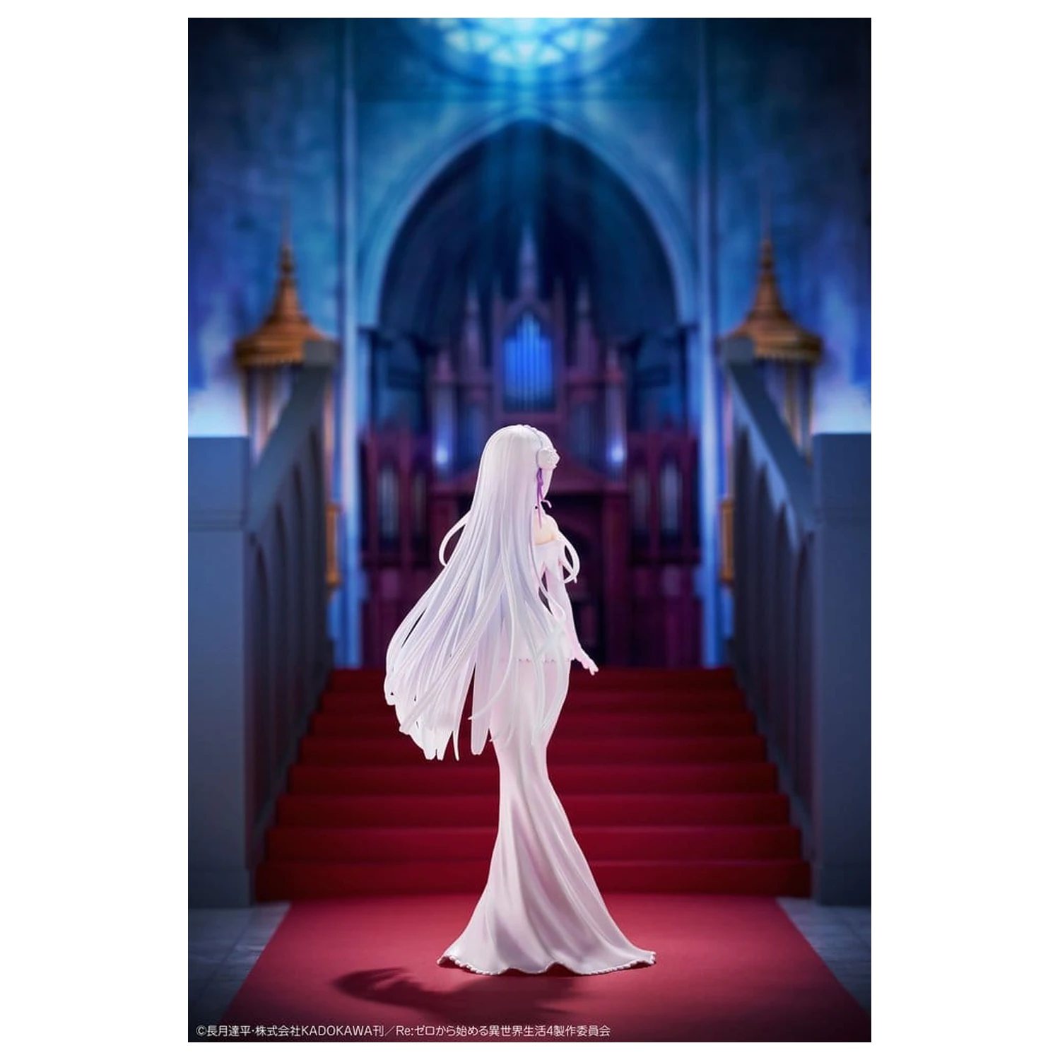 Re:ZERO -Starting Life in Another World- PVC Figur 1/7 Emilia Wedding dress Ver. 24 cm Produktfoto