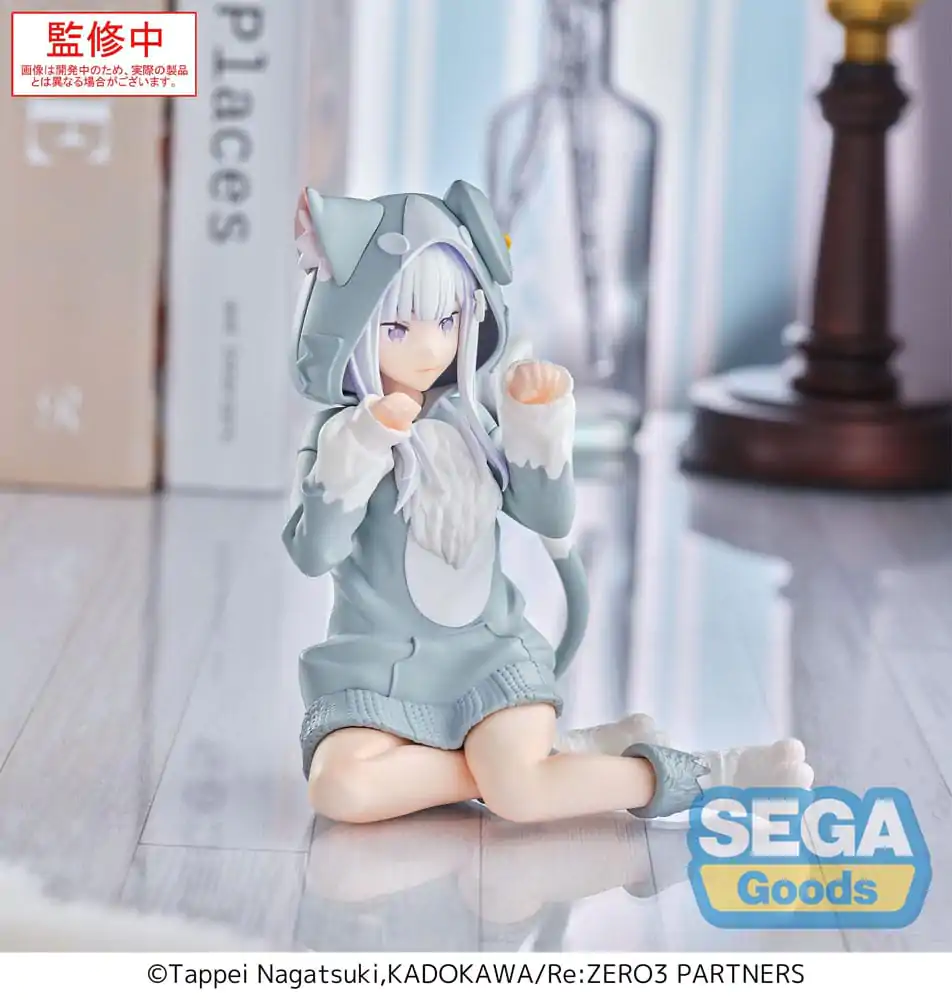 Re:Zero Starting Life in Another World Yumemirize PVC Statue Emilia Mofumofu Pack 11 cm Produktfoto