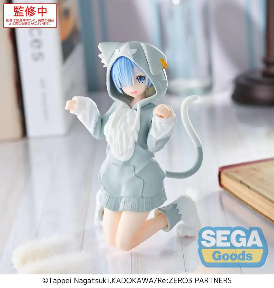 Re:Zero Starting Life in Another World Yumemirize PVC Statue Rem Mofumofu Paket 11 cm Produktfoto