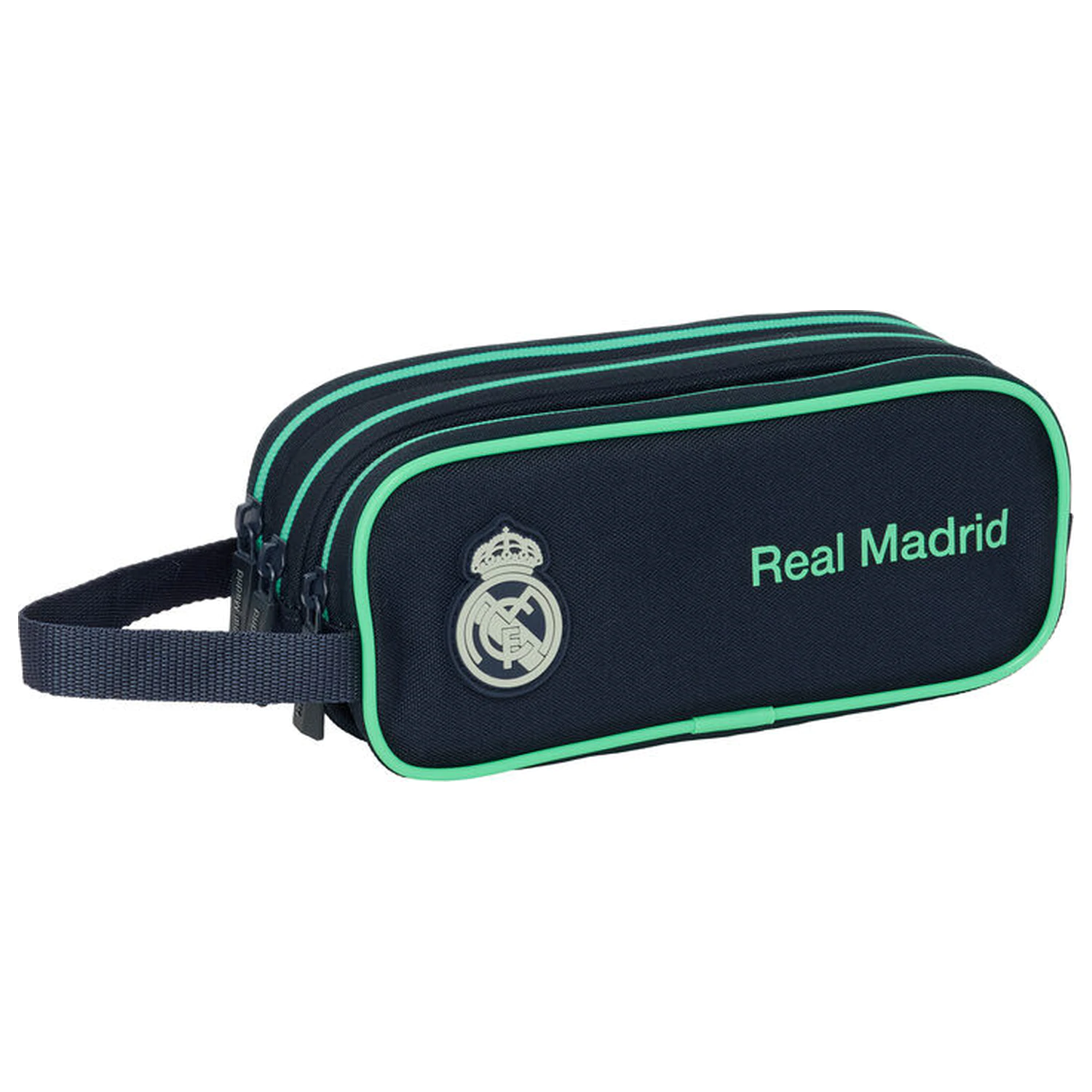 Real Madrid 2 Ausrüstung 25/26 dreifaches Federmäppchen Produktfoto