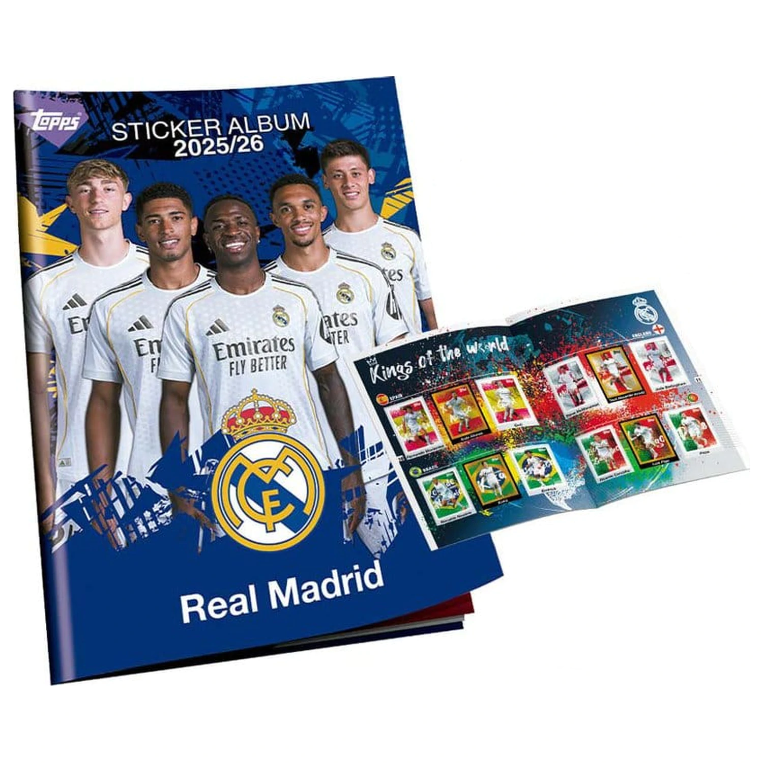 Real Madrid 2025/26 Sticker-Kollektionsalbum-Set Produktfoto