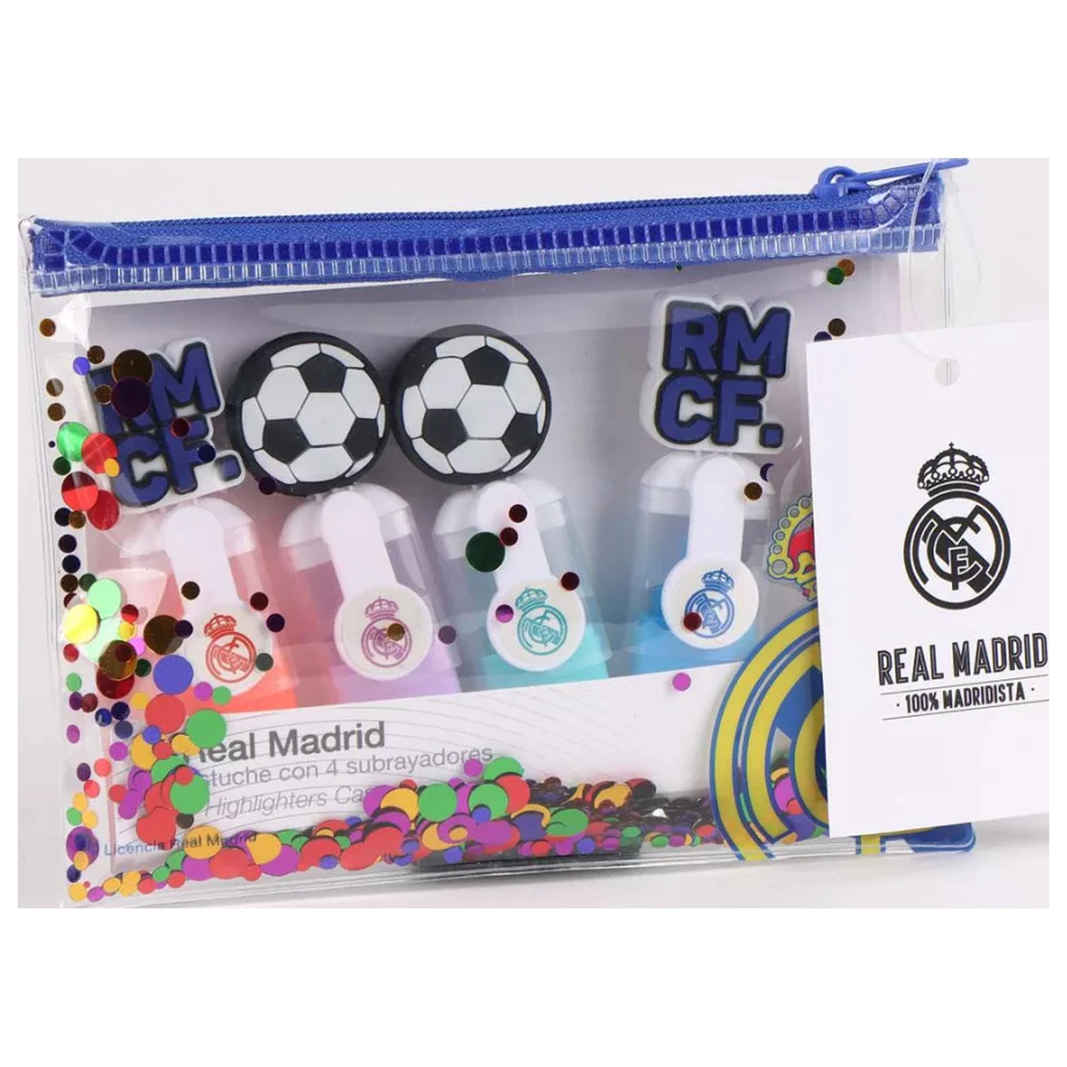 Real Madrid Ball Mini Textmarker Set von 4 Produktfoto