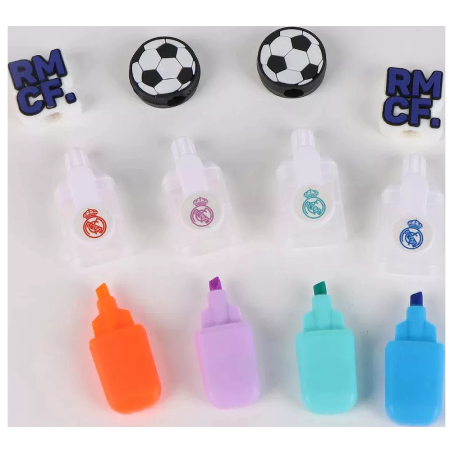 Real Madrid Ball Mini Textmarker Set von 4 Produktfoto