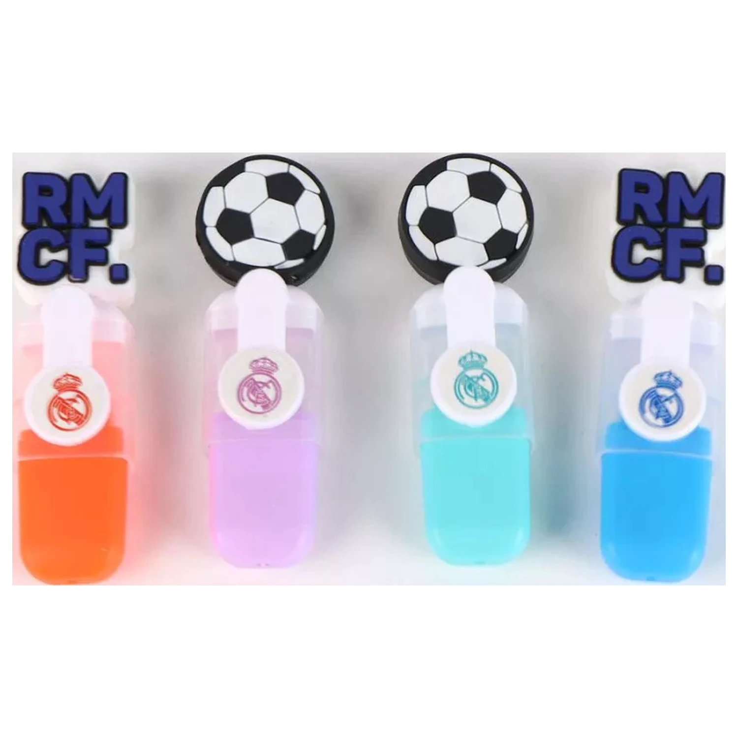 Real Madrid Ball Mini Textmarker Set von 4 Produktfoto