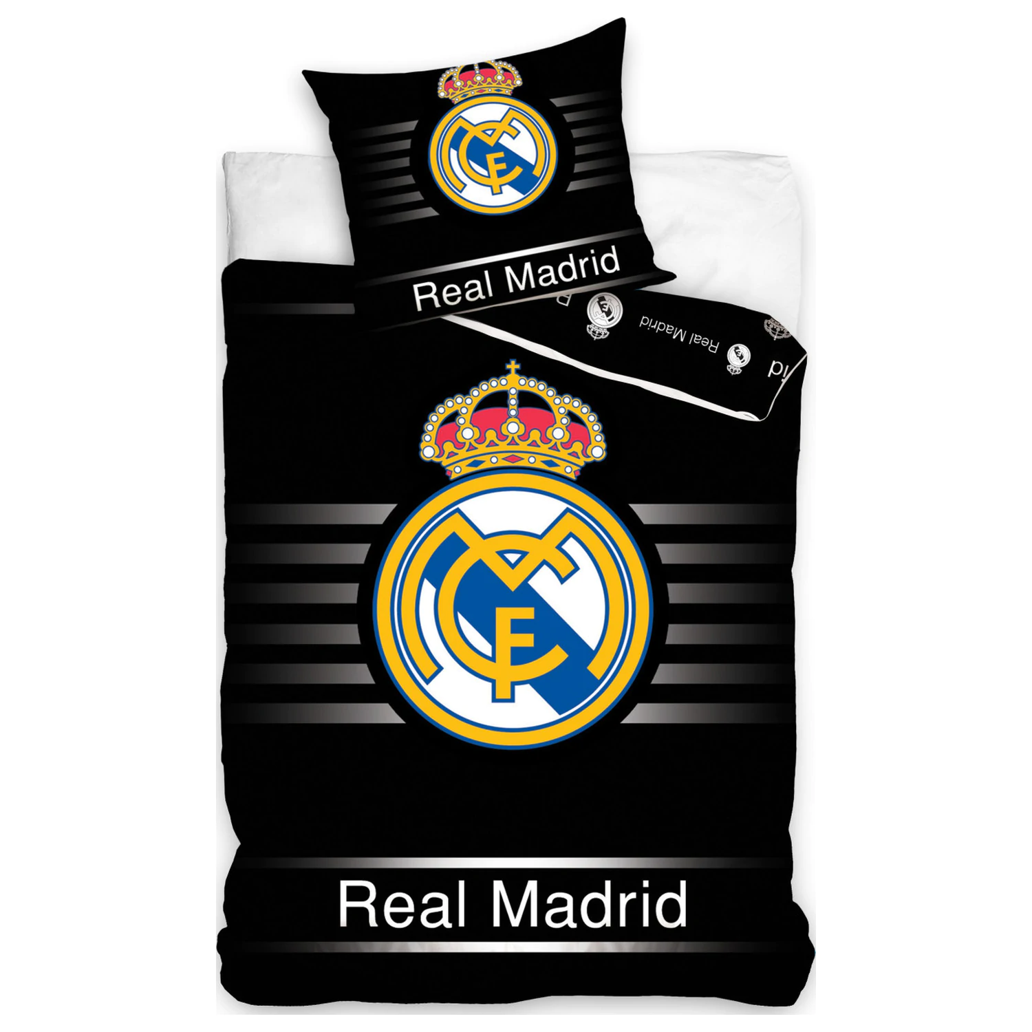 Real Madrid Black Bettbezug-Set Produktfoto