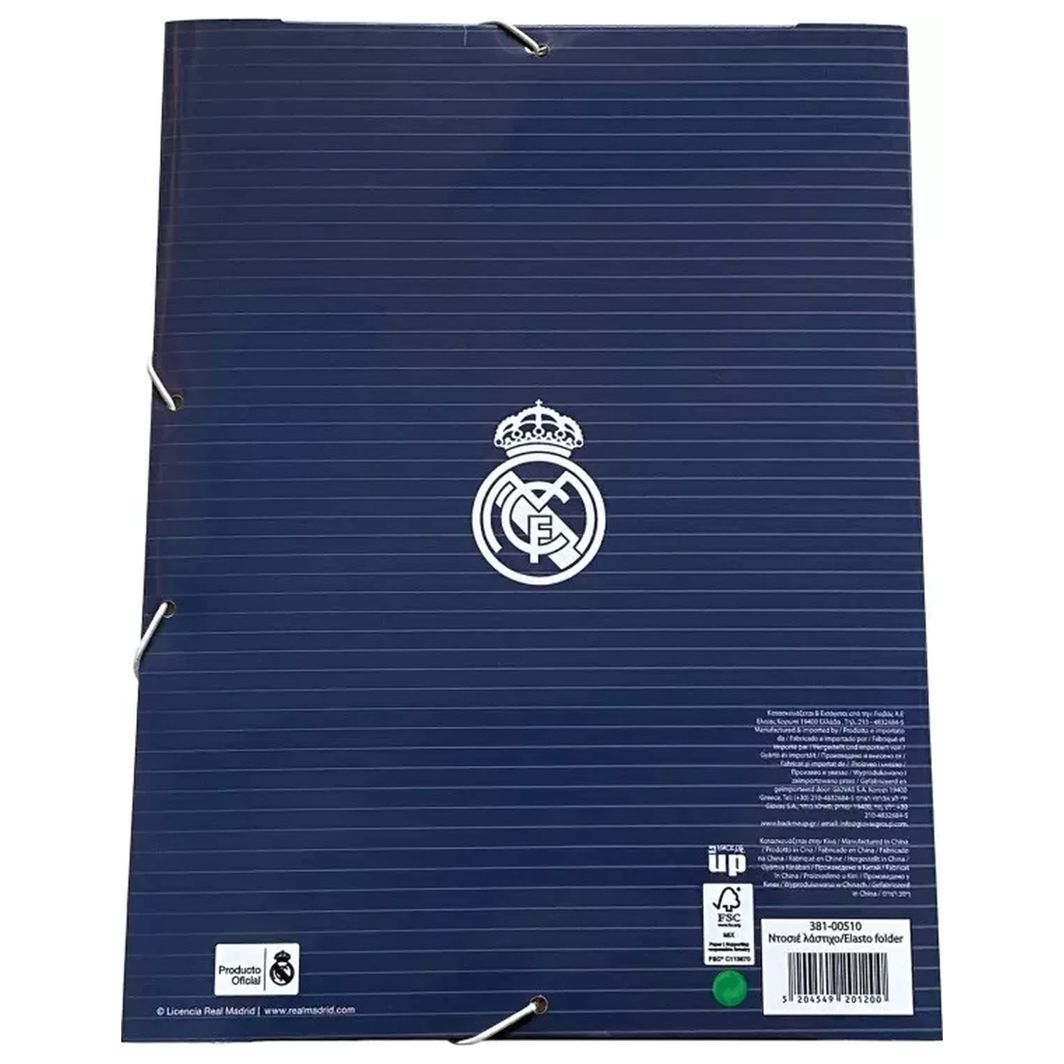 Real Madrid Blue DIN A4 elastische Mappe Produktfoto